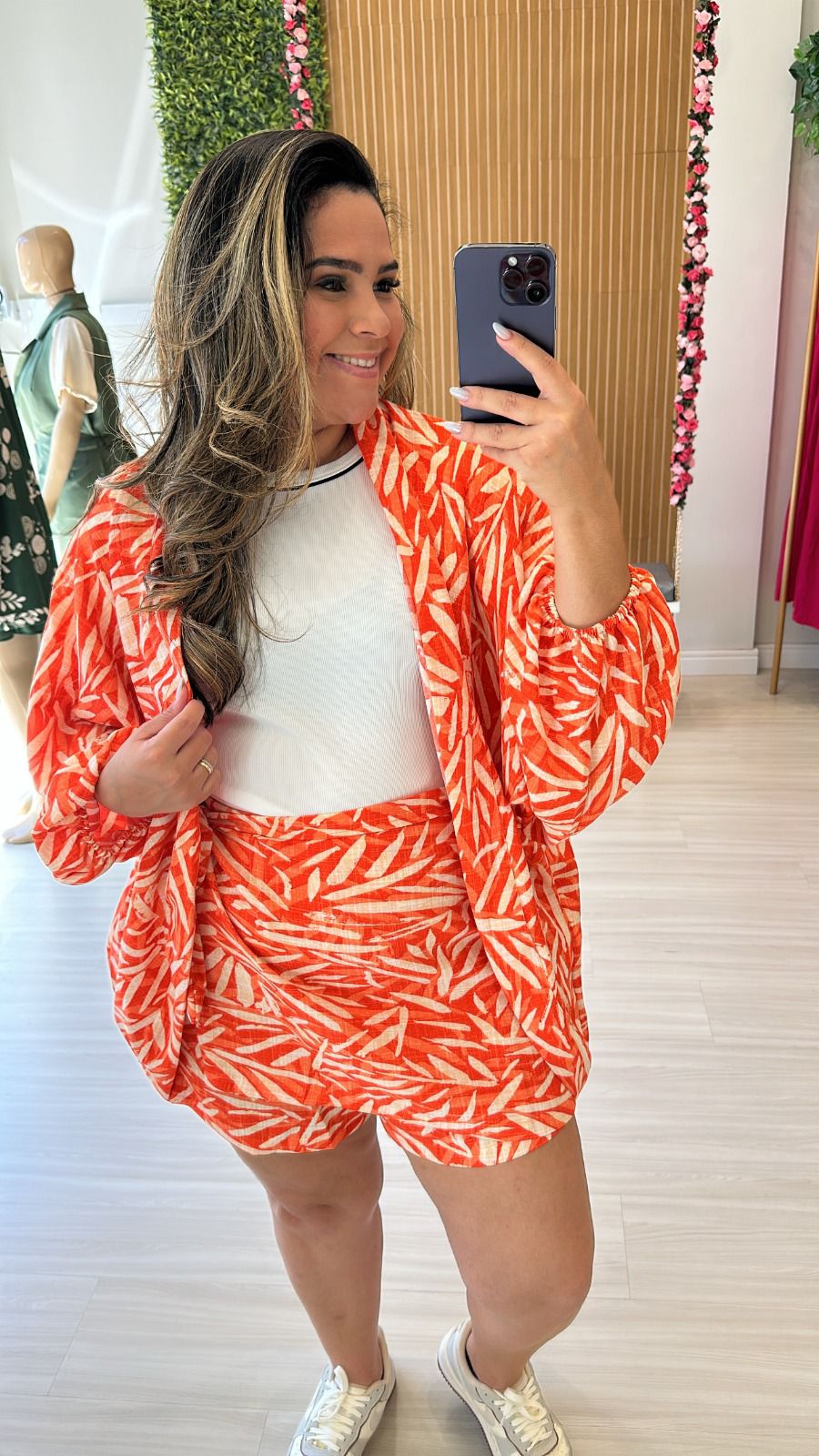 Conjunto Kimono/Short Saia NS
