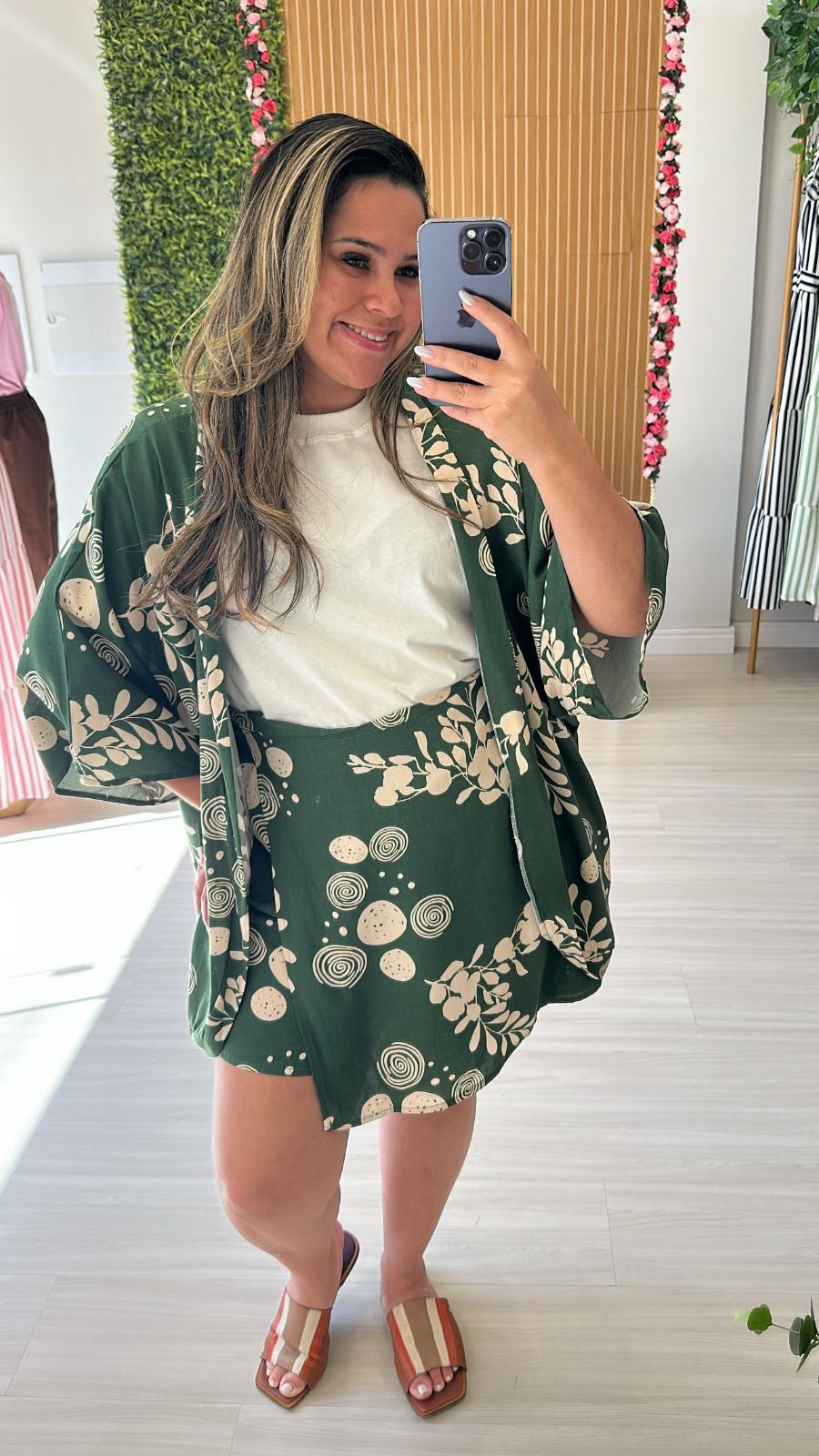 Conjunto Kimono/Short Saia NS