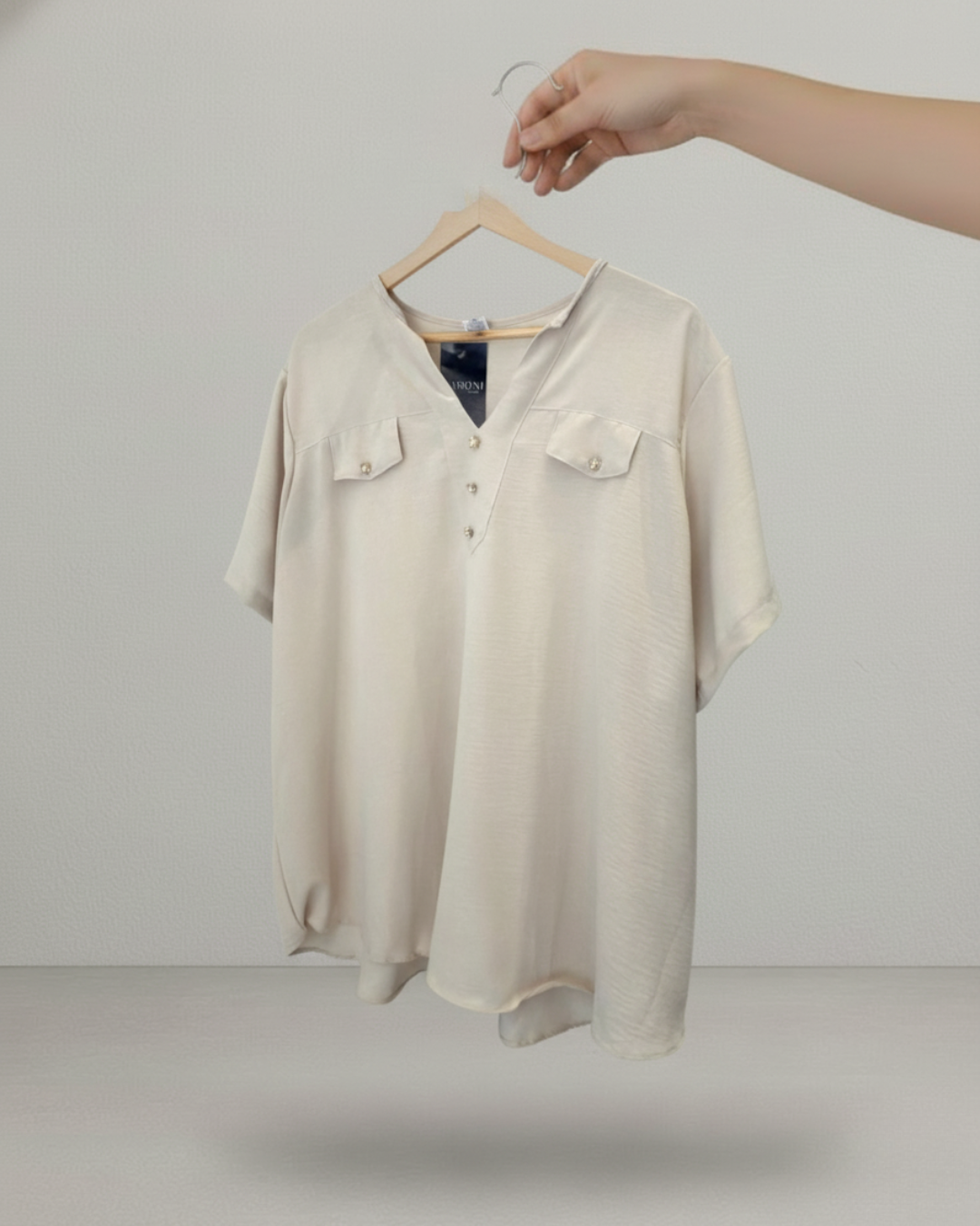 Blusa Botão Pérola